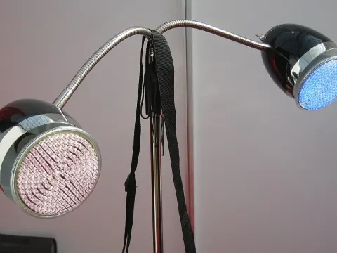 Adjustable LED lamp on stand