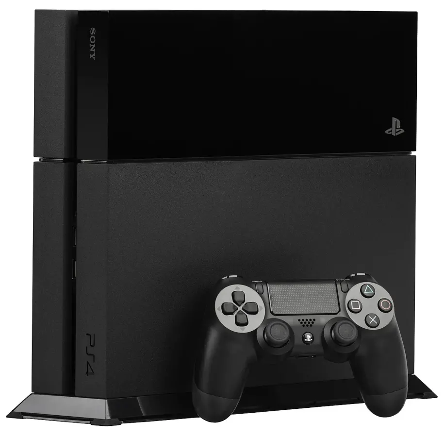 PS4 console with controller, photo 1